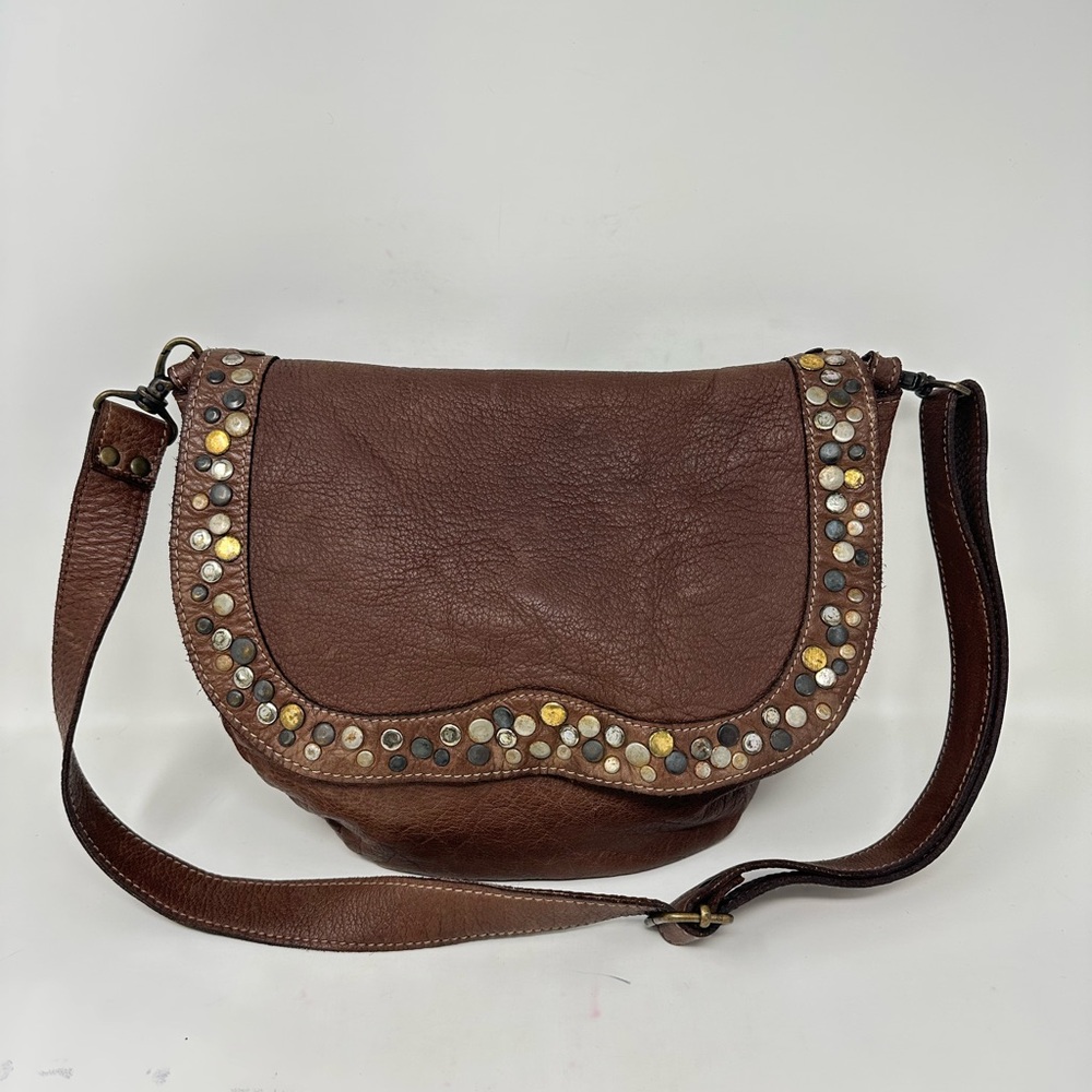 Wilsons Vintage Genuine Leather Medium Brown Satchel Purse - Picture 1 of 15